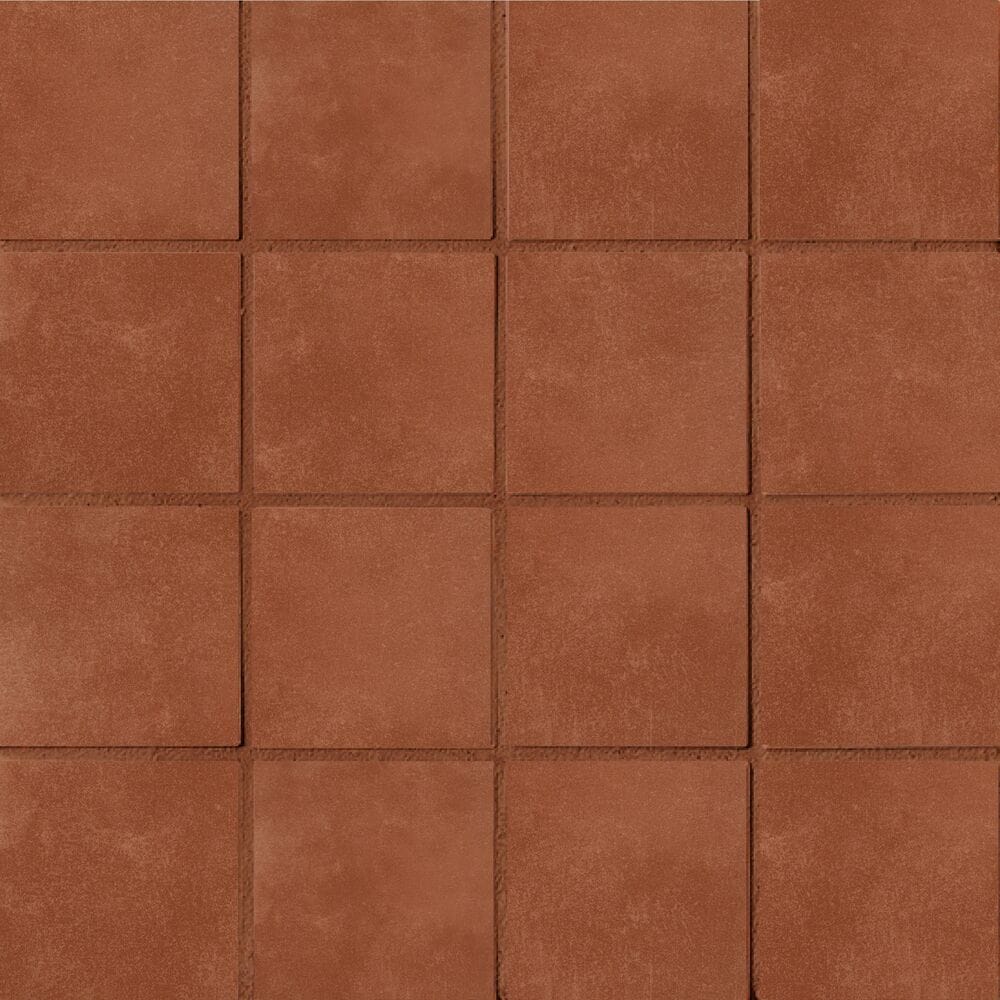 PIXL By Crossville Solenza Rosso 3-in x 3-in Matte Porcelain Cement look Mosaic Floor and Wall Tile product image
