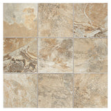 American Olean Kendal Slate 44-Pack Easdale Neutral 6-in x 6-in Glazed Porcelain Stone Look Floor and Wall Tile - Super Arbor