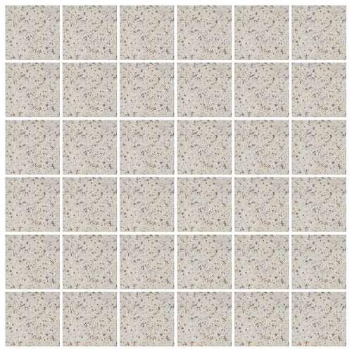 American Olean Unglazed Porcelain Mosaics 12-Pack Vanilla Cream 12-in x 24-in Unglazed Porcelain Uniform Squares Mosaic Floor and Wall Tile - Super Arbor