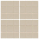 American Olean Unglazed Porcelain Mosaics 12-Pack Vanilla Cream 12-in x 24-in Unglazed Porcelain Uniform Squares Mosaic Floor and Wall Tile - Super Arbor