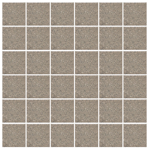 American Olean Unglazed Porcelain Mosaics 12-Pack Vanilla Cream 12-in x 24-in Unglazed Porcelain Uniform Squares Mosaic Floor and Wall Tile - Super Arbor