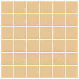 American Olean Unglazed Porcelain Mosaics 12-Pack Vanilla Cream 12-in x 24-in Unglazed Porcelain Uniform Squares Mosaic Floor and Wall Tile - Super Arbor