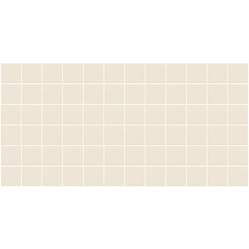 American Olean Unglazed Porcelain Mosaics 12-Pack Vanilla Cream 12-in x 24-in Unglazed Porcelain Uniform Squares Mosaic Floor and Wall Tile - Super Arbor