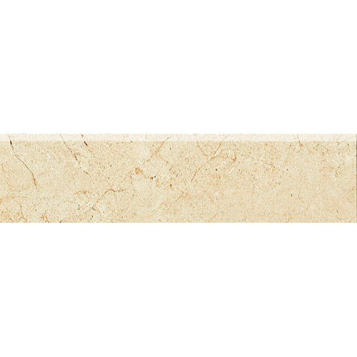 American Olean Mirasol Bianco Carrara Porcelain Bullnose Tile (3-in x 12-in) - Super Arbor
