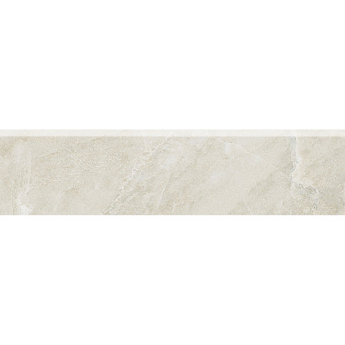 American Olean Mirasol Bianco Carrara Porcelain Bullnose Tile (3-in x 12-in) - Super Arbor