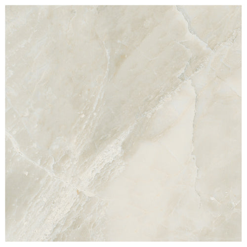 American Olean Mirasol 13-Pack Crema Laila 12-in x 12-in Glazed Porcelain Stone Look Floor Tile - Super Arbor