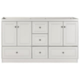 Ultraline 60 in. W x 21 in. D x 34.5 in. H Vanity for Double Basins Cabinet Only in Natural Alder - Super Arbor