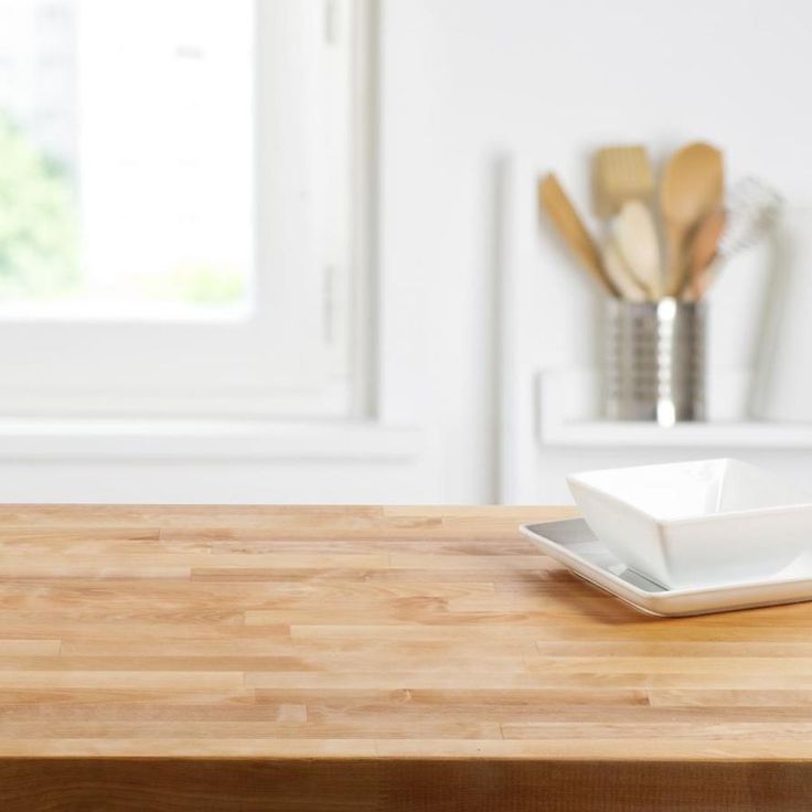 The Baltic Butcher Block 6-ft Natural Straight Butcher Block Birch Kitchen Countertop