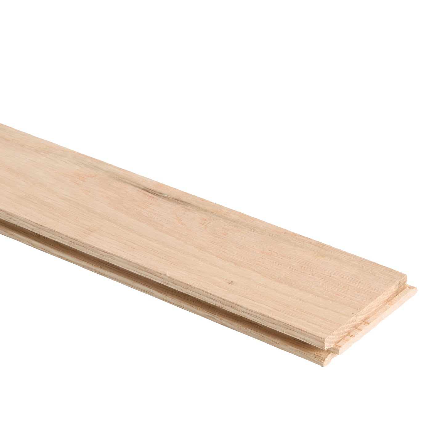 Bridgewell Resources Red oak Unfinished hardwood flooring — color and finish detail