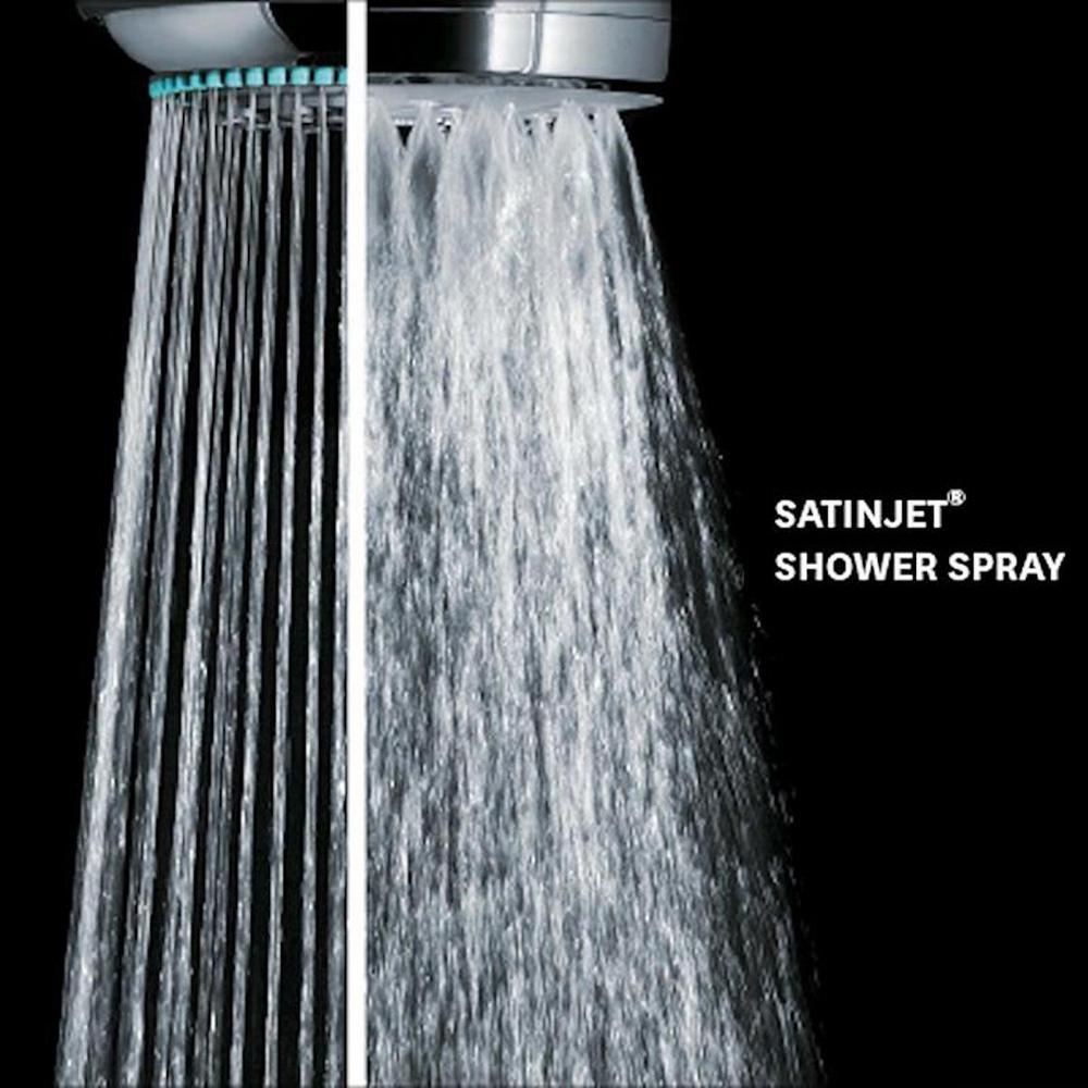 Kiri 1-Spray 6 in. Single Wall Mount Handheld Shower Head in Chrome - Super Arbor