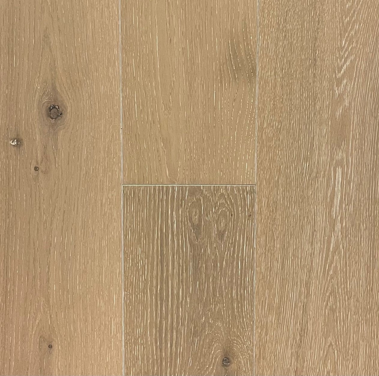 allen + roth White oak White Marsh hardwood flooring — primary plank view