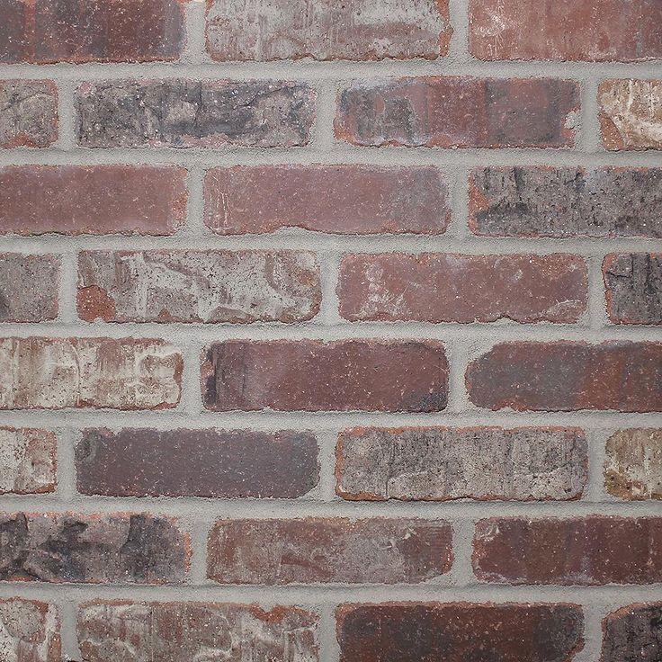 Old Mill Brick Castle Gate Thin Brick Singles - Flats (Box of 50) - 7.625 in. x 2.25 in. (7.3 sq. ft.)