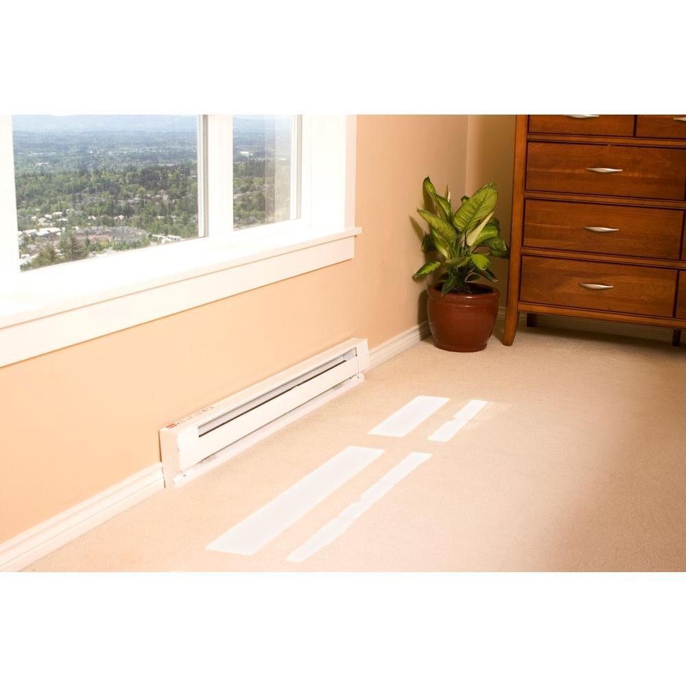 60 in. 1250-Watt 208-Volt Electric Baseboard Heater in Almond - Super Arbor