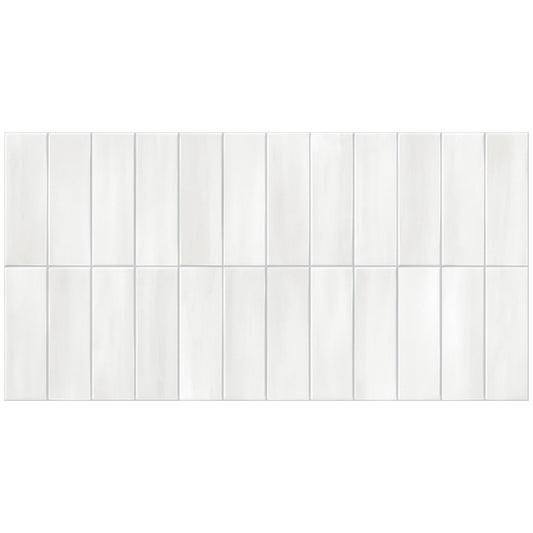 Giorbello Allure White 12-in x 24-in Glazed Porcelain Handcrafted look Wall Tile product image