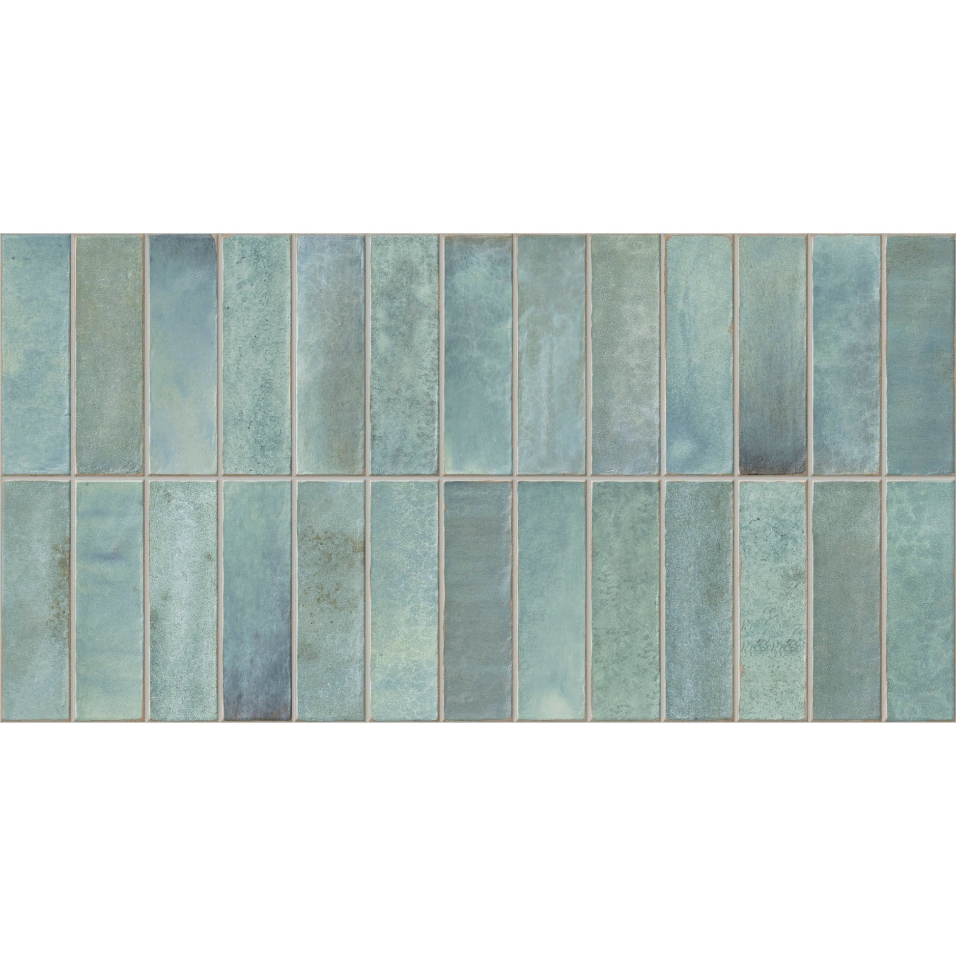 Giorbello Artis Teal 12-in x 24-in Glazed Porcelain Handcrafted look Wall Tile product image