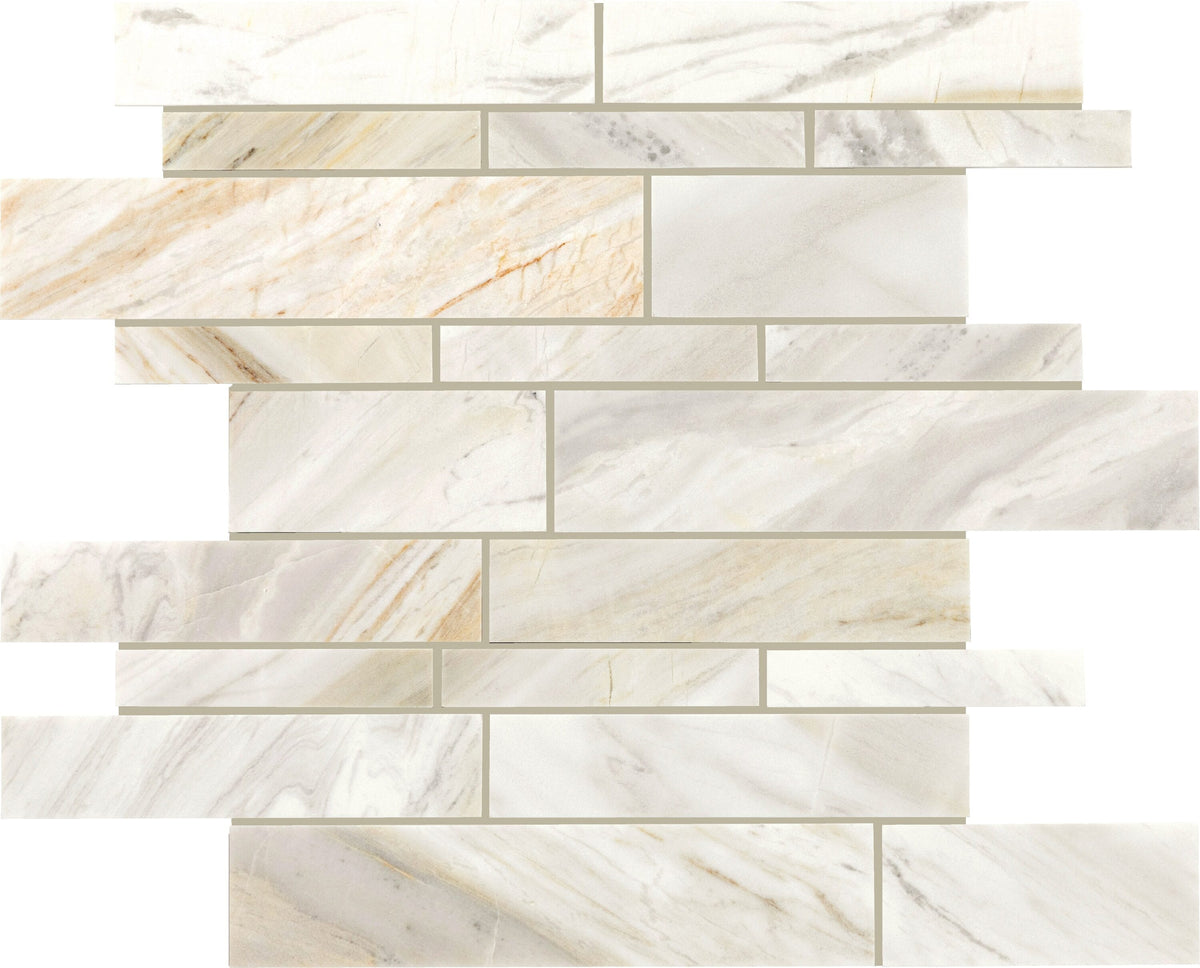 Daltile Sublimity Namaste 11-in x 11-in Honed Natural stone Mixed Marble look Mosaic Floor and Wall Tile product image