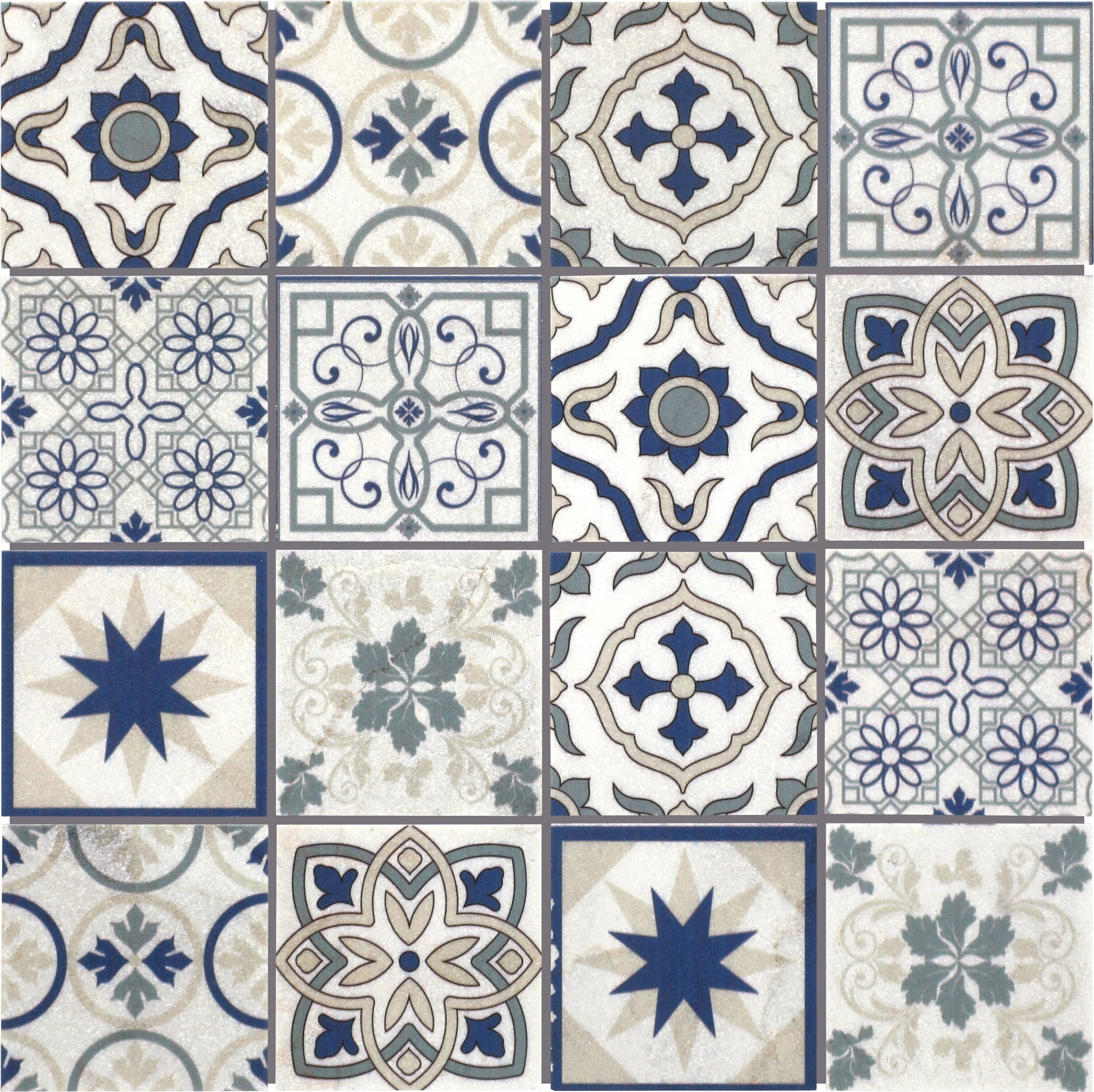 Daltile Sublimity Mindful Sequence 12-in x 12-in Honed Natural stone Mixed Marble look Mosaic Floor and Wall Tile product image