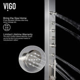 Dilana 66.875 in. 6-Jet High Pressure Shower Panel System with Adjustable Handheld Dual Shower in Stainless Steel