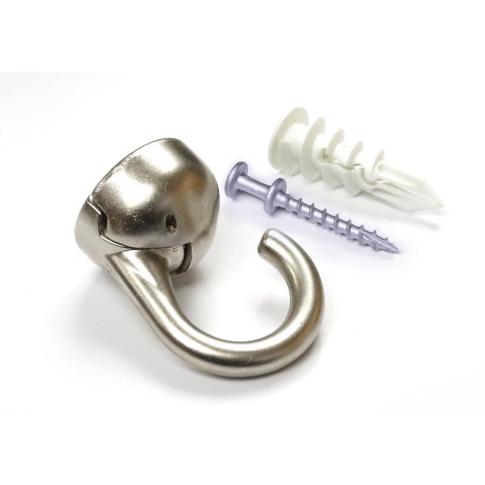 Indoor/Outdoor Elephant Ceiling Hook in Nickel - Super Arbor