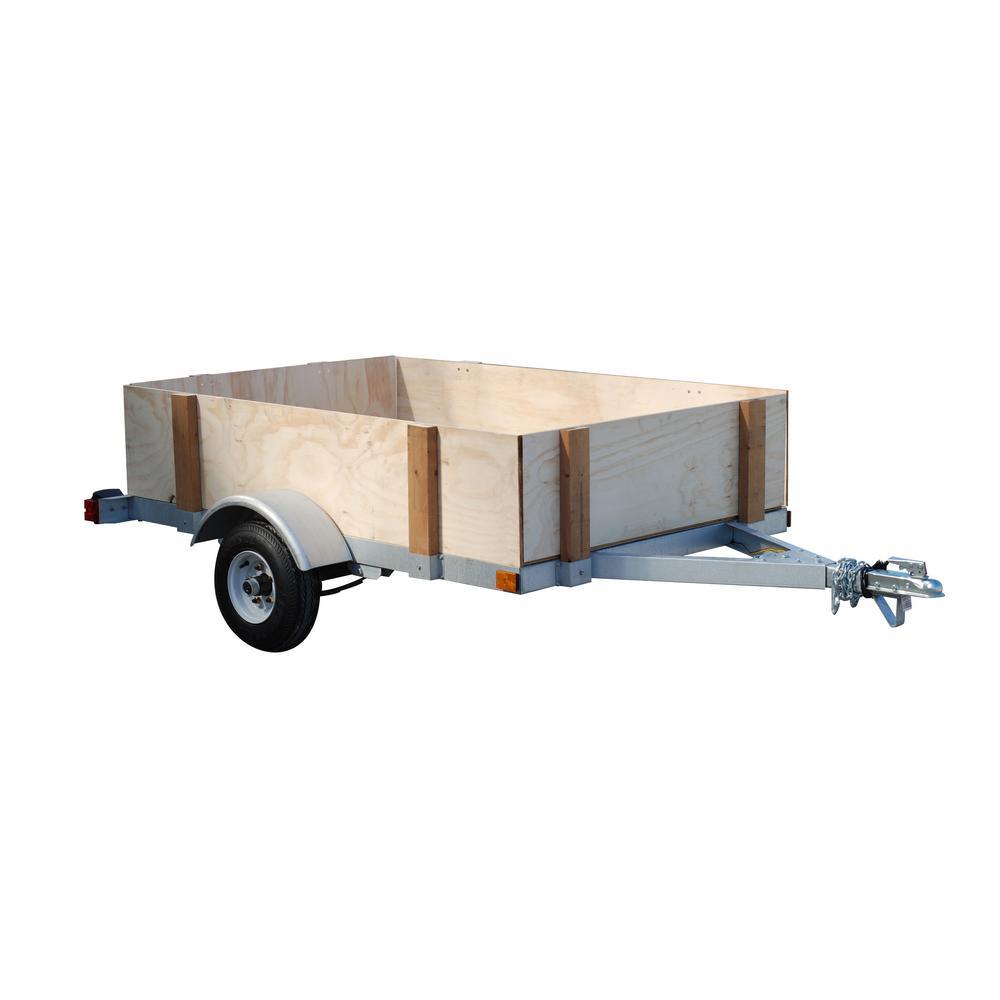 Galvanized 4 ft. x 6 ft. Kit Trailer - Super Arbor