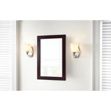 15-1/4 in. W x 26 in. H Framed Surface-Mount Bathroom Medicine Cabinet in Java