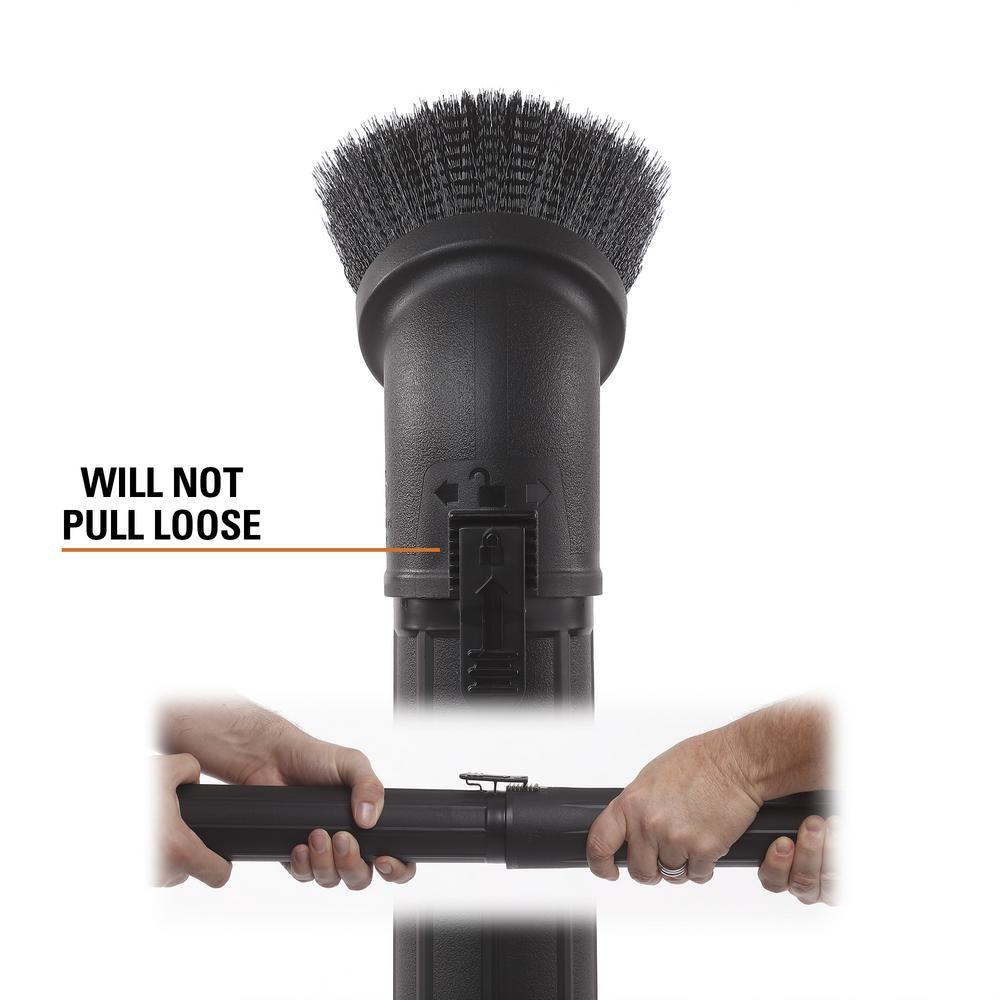 2-1/2 in. Locking Accessory Round Dusting Brush for Wet/Dry Vacs - Super Arbor