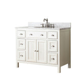 Hamilton 42 in. Vanity Cabinet Only in French White - Super Arbor