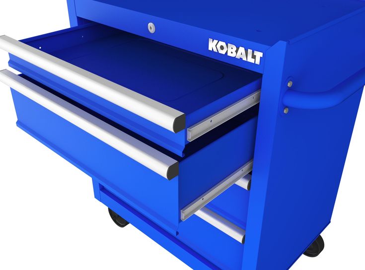 Kobalt 26.7-in W x 33-in H 4-Drawer Steel Rolling Tool Cabinet (Blue)