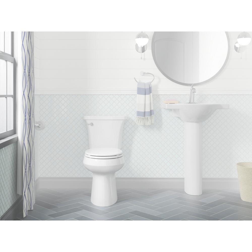 Highline Arc The Complete Solution 2-piece 1.28 GPF Single Flush Round-Front Toilet in White, Seat Included (3-Pack) - Super Arbor