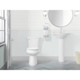 Highline Arc The Complete Solution 2-piece 1.28 GPF Single Flush Round-Front Toilet in White, Seat Included (3-Pack) - Super Arbor