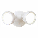 Twin-Head White Integrated LED Outdoor Security Round LED Flood Light