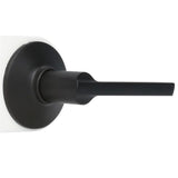 Latitude Matte Black Passage Hall/Closet Door Lever - Super Arbor