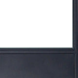37in.x84in.x3 in. Concorde Epoxy Coated Steel Frame w/ Clear Tempered Glass Barn Door Interior Sliding Door Hardware Kit - Super Arbor