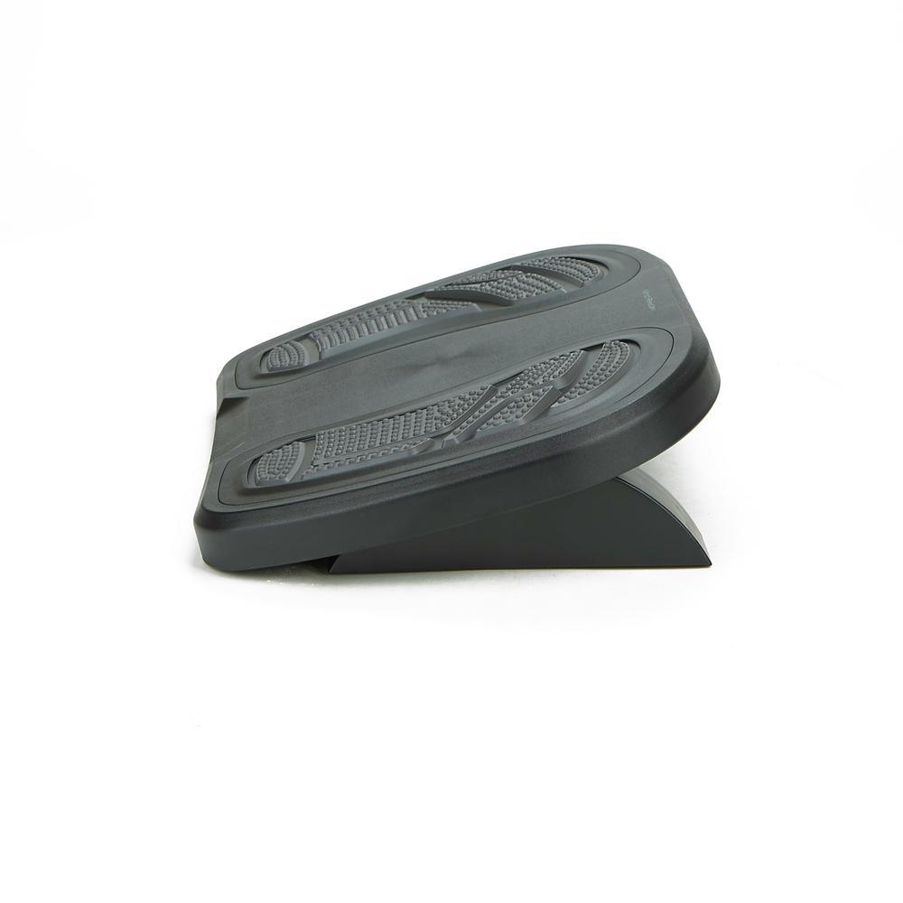 Black and Gray Adjustable Height Non-Slip Ergonomic Foot Rest - Super Arbor