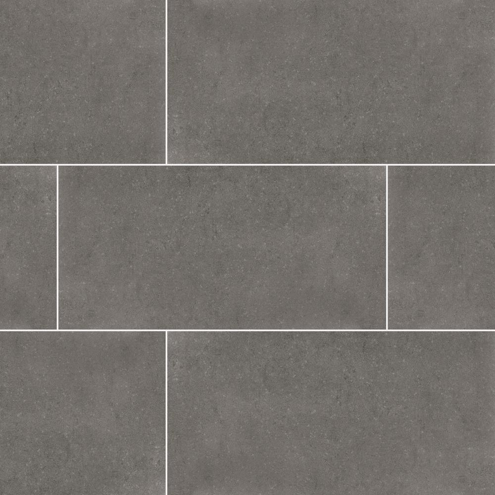 Beton Glacier 12 in. x 24 in. Matte Porcelain Floor and Wall Tile (16 sq. ft. / case) - Super Arbor