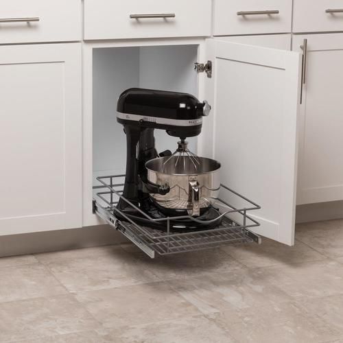 Simply Put 14.5-in W x 5.6875-in H 1-Tier Pull Out Metal Soft Close Baskets & Organizers