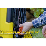 Stanley 1,900 PSI 1.4 GPM Electric Pressure Washer 20 ft. Hose with Storage Reel, Detergent Tank, Spray Gun, 2 Nozzles and More