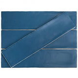 Bond Tile Baton Rouge Blue 3 in. x 12 in. Matte Ceramic Subway Wall Tile (22 Pieces 5.38 Sq. Ft. / Box)