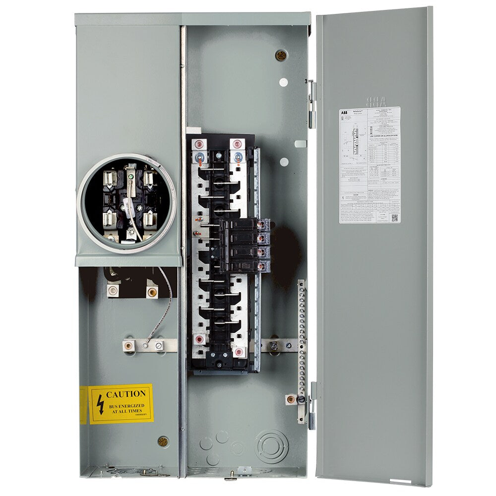 ABB ReliaHome 200-Amp 8-space load center - alternate view