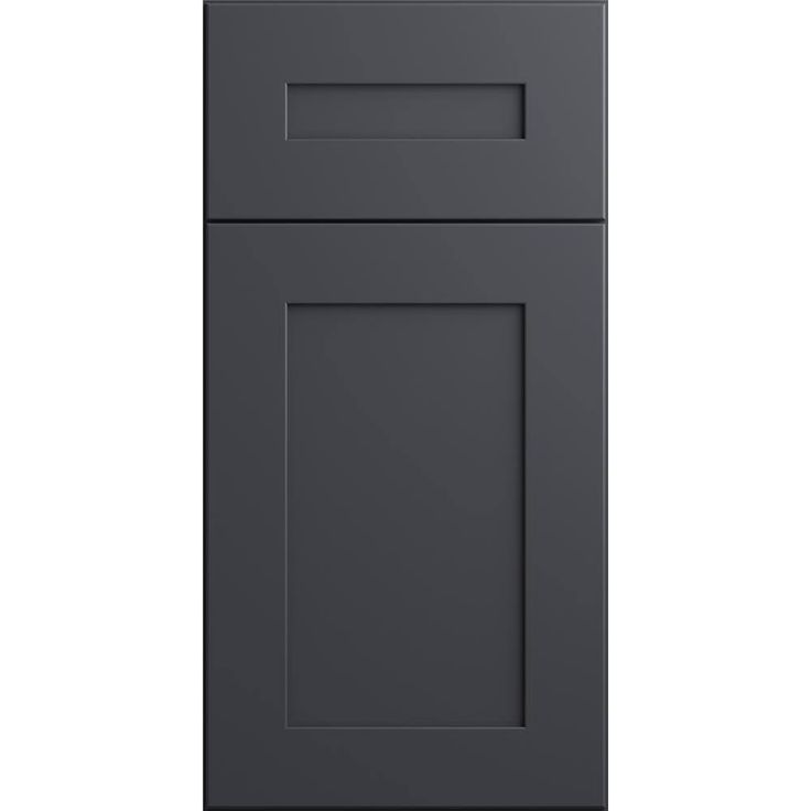 Home Decorators Collection Newport 18 in. W x 24 in. D x 96 in. H Assembled Plywood Pantry Kitchen Cabinet in Deep Onyx with 4ROT Soft Close RH