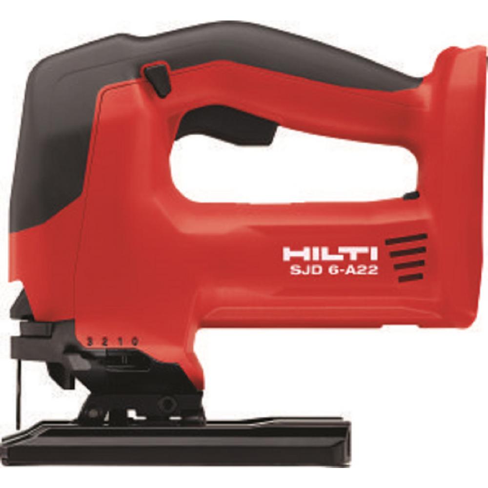 22-Volt SJD 6-A Keyless Cordless Variable Speed Orbital Jig Saw Kit with (2) 2.6 Amp Li-Ion Batteries, Charger and Bag