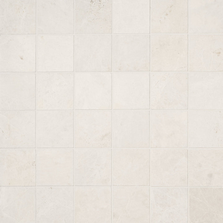 Artmore Tile Vanilla Warm White 12-in x 12-in Honed Natural stone Marble Marble look Mosaic Floor and Wall Tile product image