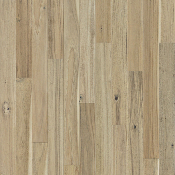allen + roth Acacia Greystone hardwood flooring — primary plank view