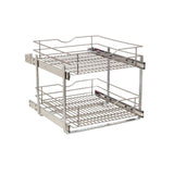 Simply Put 20.5-in W x 14.6875-in H 2-Tier Pull Out Metal Soft Close Baskets & Organizers