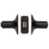 Latitude Matte Black Privacy Bed/Bath Door Lever - Super Arbor