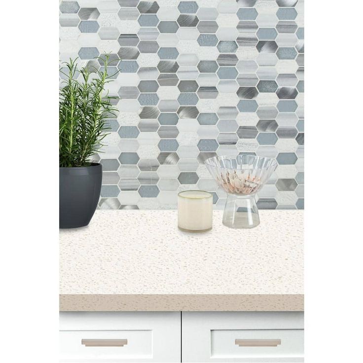 MSI Harlow Picket 11.5 in. x 12.4 in. x 8 mm Textured Multi-Surface Mesh-Mounted Mosaic Tile (9.90 sq. ft. / case)