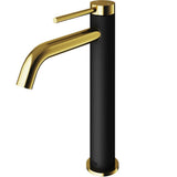 Lexington Single Hole Single-Handle cFiber Vessel Bathroom Faucet in Matte Black