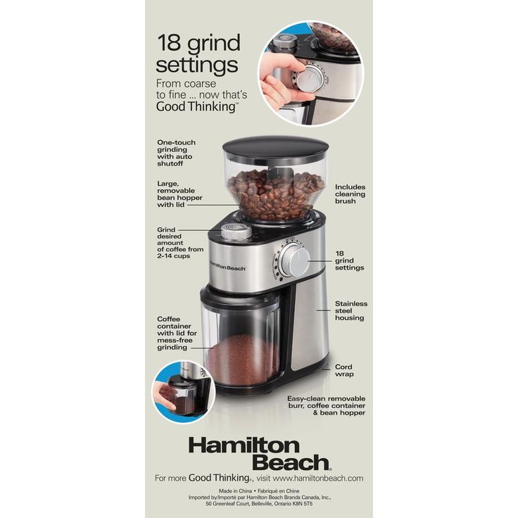 16 oz Stainless Steel Burr Coffee Grinder