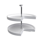 Rev-A-Shelf 2-Tier Plastic Pie-Cut Cabinet Lazy Susan, 28-inch