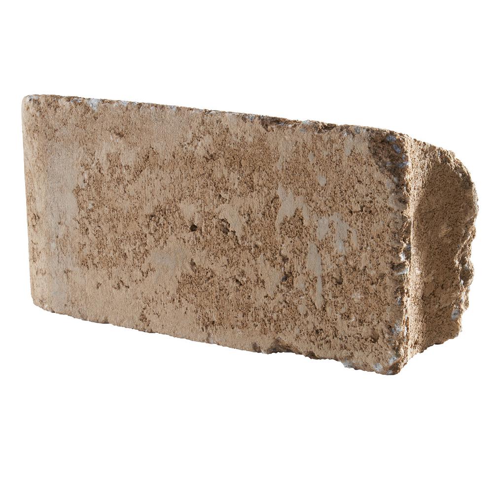 Pavestone RumbleStone 10.5 in. x 3.5 in. x 5.25 in. Cafe Concrete Edger (144 Pcs. / 125 Lin. ft. / Pallet) - Super Arbor
